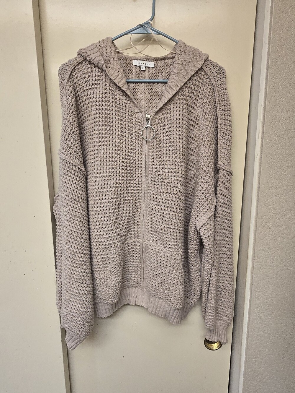 Womans Knit Zip-up Hoodie